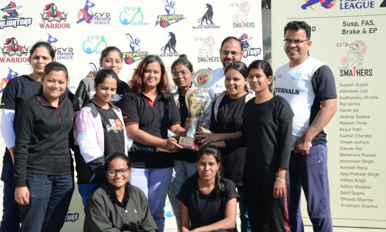 वी ई कर्मशियल के वार्षिक क्रिकेट टूर्नामेंट में गर्ल्स मैच का आयोजन 1 IMG 20230109 WA0129