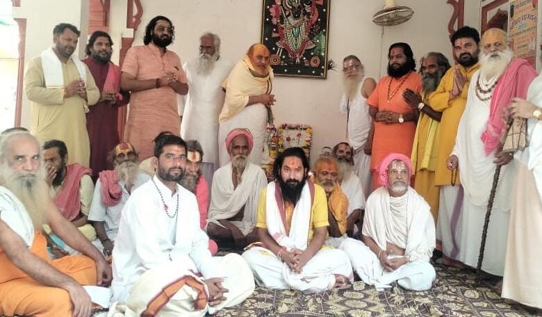 हंसदास मठ पर श्रीमहंत रामरतनदा महाराज की तिथि पर श्राद्ध एवं तर्पण 1 HANSDAS MATH SWAMI RAMRATAN MAHARAJ KI TITHI PAR SHRDH TARPAN