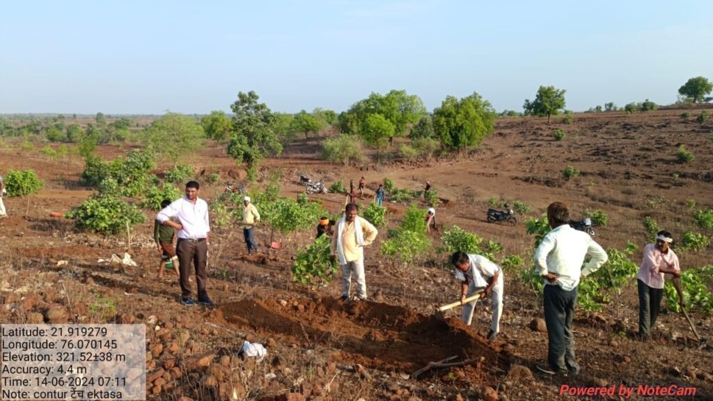 जल गंगा संवर्धन अभियान के तहत् एकतासा पंचायत में कंटूर ट्रेंच का हो रहा निर्माण 2 img 20240614 wa0046955399500275294728
