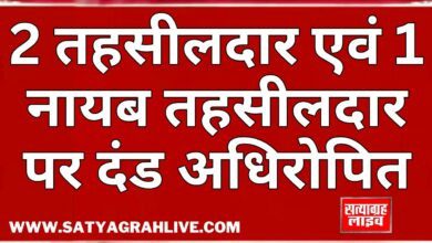 बड़वानी; लोक सेवा गारंटी अधिनियम अंतर्गत 2 तहसीलदार एवं 1 नायब तहसीलदार पर दंड अधिरोपित 11 Copy of Copy of BREAKING FRAME 1280 720