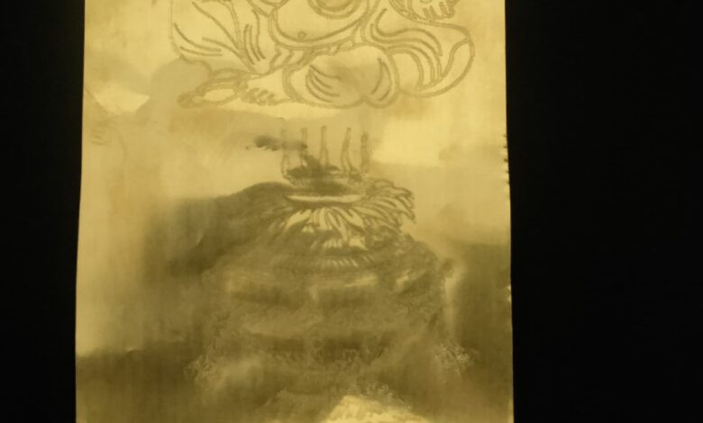 महाभारत का चलचित्र द्वारा पीतल पर वर्णन तैयार किया जा रहा हैं 1 IMG 20250827 WA0052
