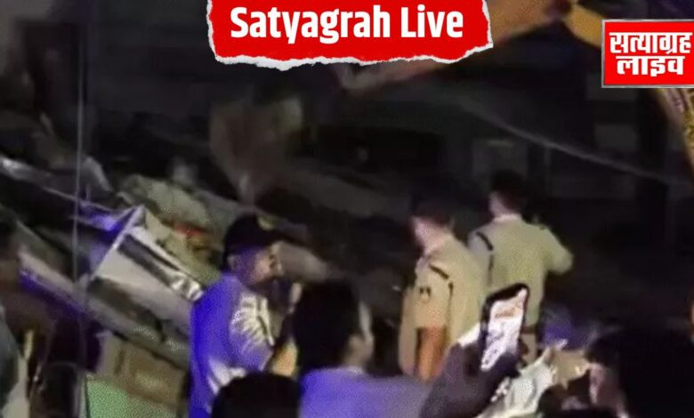 इंदौर में 3 मंजिला बिल्डिंग गिरने से हड़कंप, हादसे में दो की मौत, 12 लोग घायल, चार की हालत नाजुक 1 Copy of Copy of 30 aug 5 2