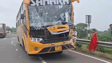 सेंधवा बायपास पर बस-पिकअप में जबरदस्त टक्कर, चालक घायल – मुंबई-आगरा हाईवे पर हादसा 5 31 sdw