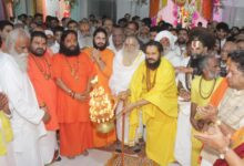 हंसदास मठ पर रणछोड़जी, टीकमजी एवं पंचमुखी हनुमानजी का सजा पुष्प बंगला 13 IMG 20251104 WA0039