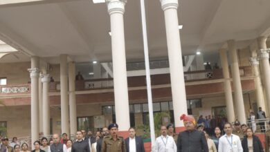 कलेक्टर कार्यालय में श्री शिवम वर्मा ने किया ध्वजारोहण