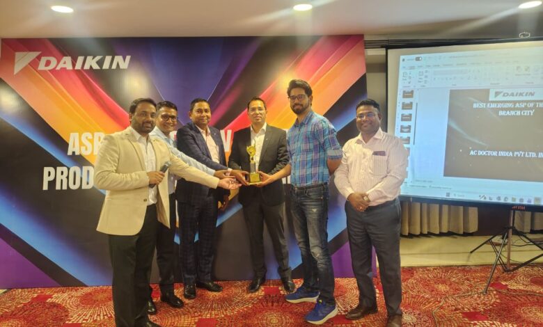 इंदौर के स्टार्ट अप ‘एसी डॉक्टर’ को ‘बेस्ट सर्विस पार्टनर’ अवॉर्ड 1 SAVE 20260327 193320